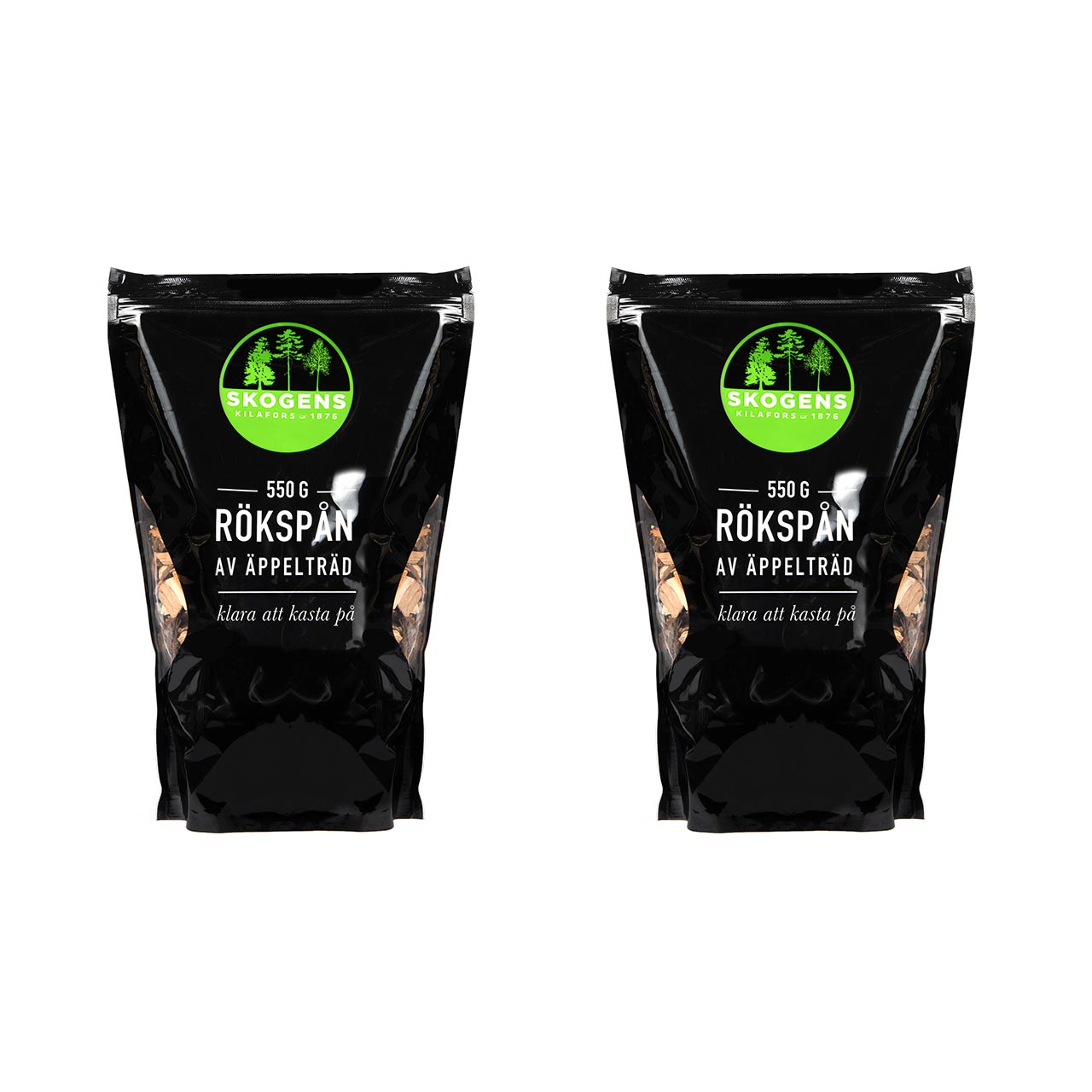 Skogens rökspån, al och äpple