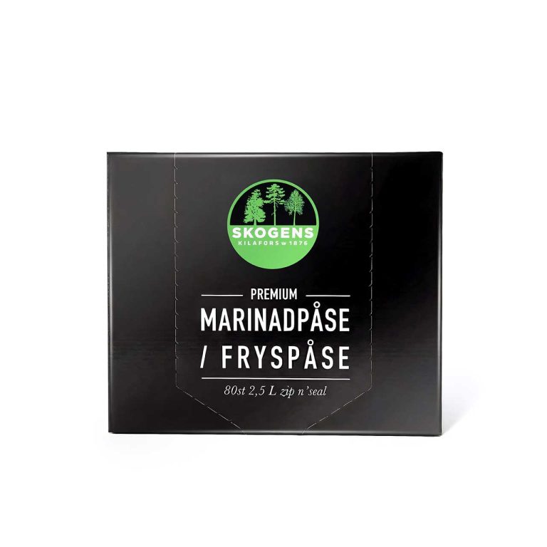 Skogens 2,5 L marinad- fryspåse 80 st