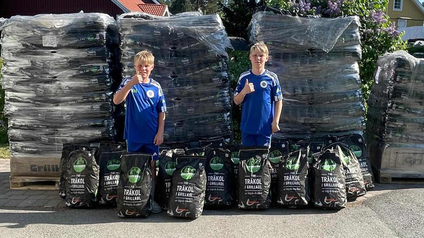 Föreningsförsäljning av grillkol och briketter